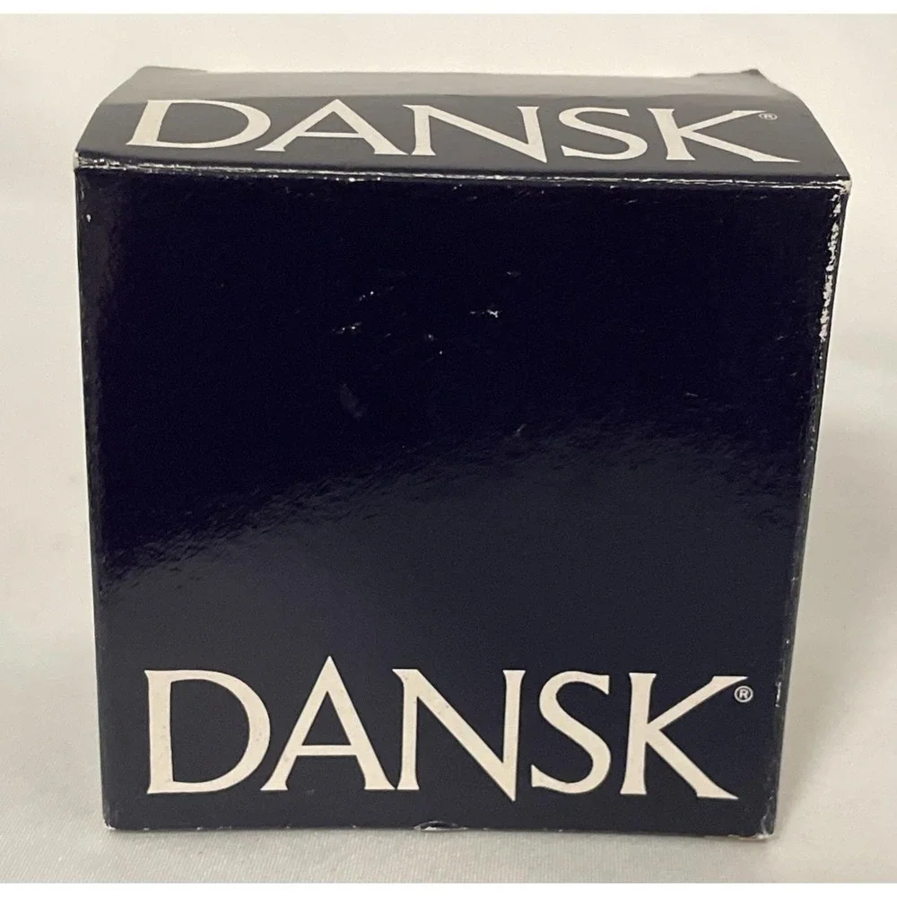 Vintage Dansk MCM Small Picture Frame Green Wood Cube 3 X 3 NEW IN BOX